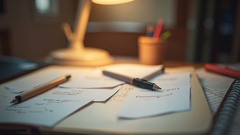 Nederlandse woordkaarten en leermateriaal op een bureau, effectieve studeertechnieken voor taalverwerving